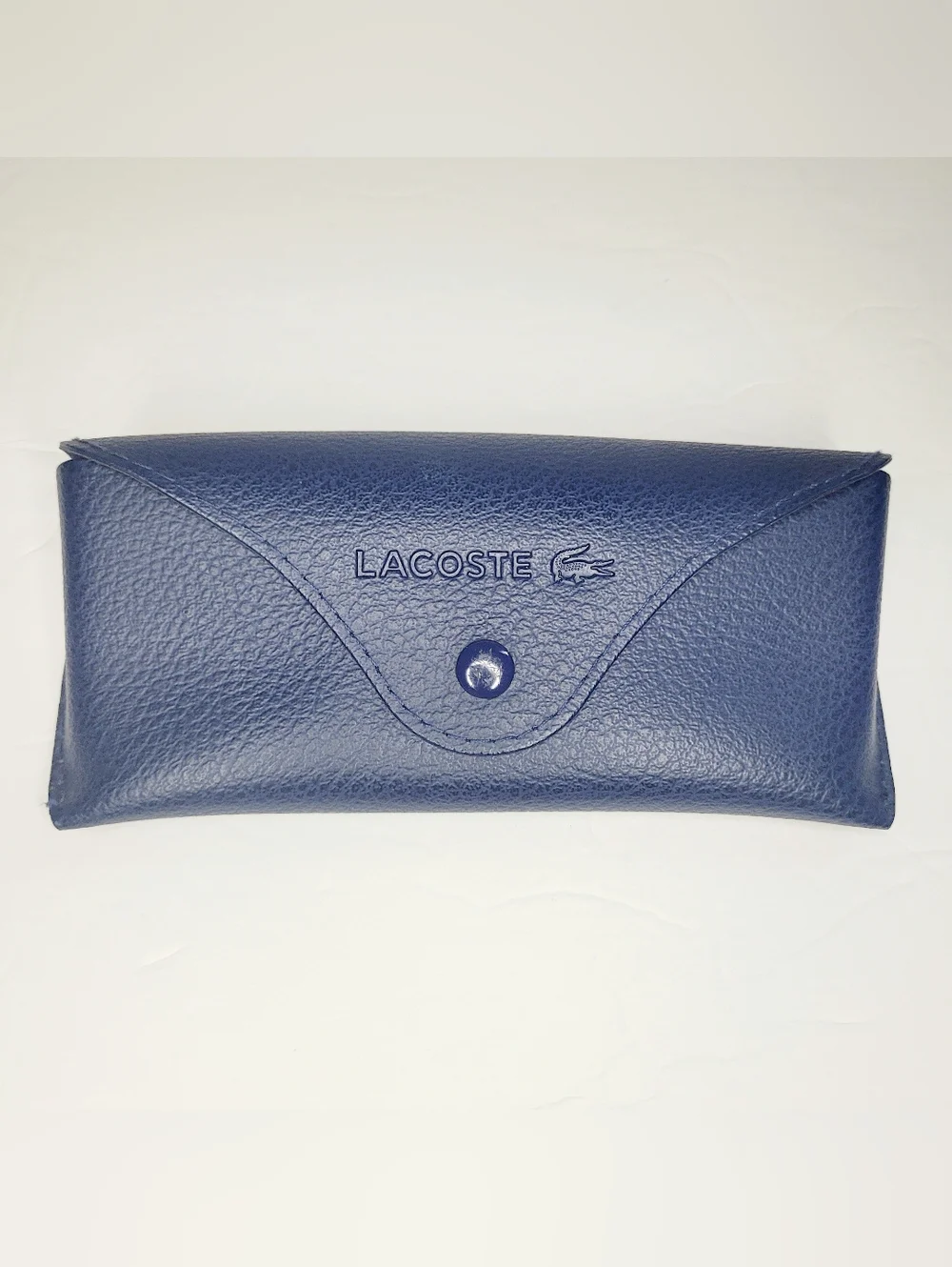 Lacoste Novak Djokovic Sunglasses CASE ONLY Textured Blue Snap Closure Tennis